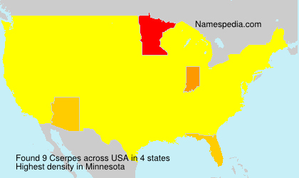 Surname Cserpes in USA Surname Cserpes in USA
