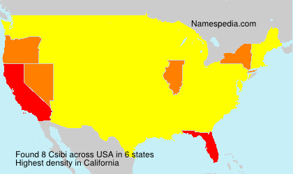 Surname Csibi in USA Surname Csibi in USA