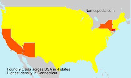 Surname Csida in USA Surname Csida in USA