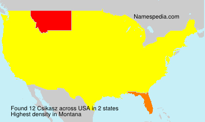 Surname Csikasz in USA Surname Csikasz in USA