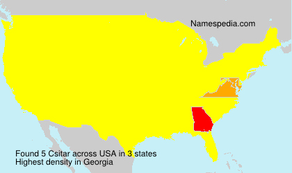 Surname Csitar in USA Surname Csitar in USA