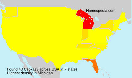 Surname Csokasy in USA Surname Csokasy in USA