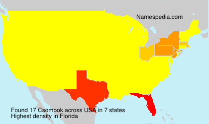 Surname Csombok in USA Surname Csombok in USA
