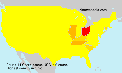 Surname Csora in USA Surname Csora in USA