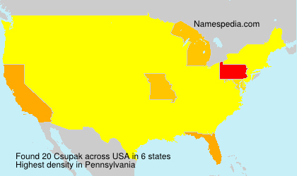 Surname Csupak in USA Surname Csupak in USA