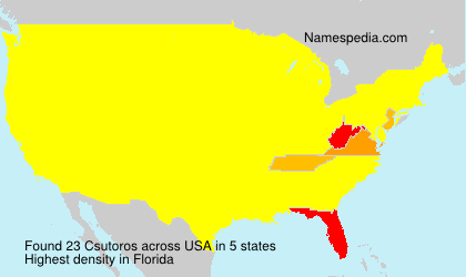 Surname Csutoros in USA Surname Csutoros in USA
