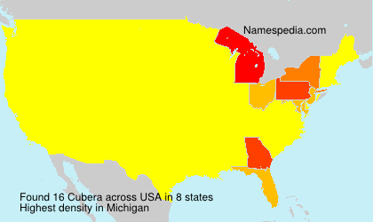 Surname Cubera in USA Surname Cubera in USA