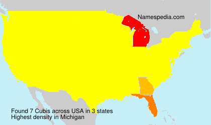 Surname Cubis in USA Surname Cubis in USA