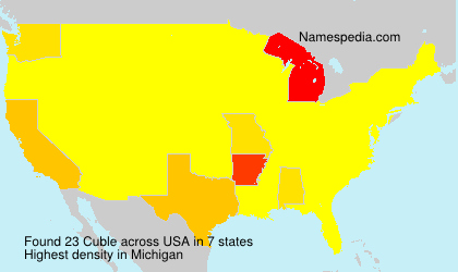 Surname Cuble in USA Surname Cuble in USA