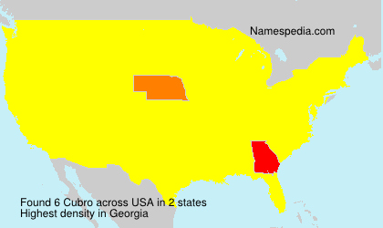 Surname Cubro in USA Surname Cubro in USA