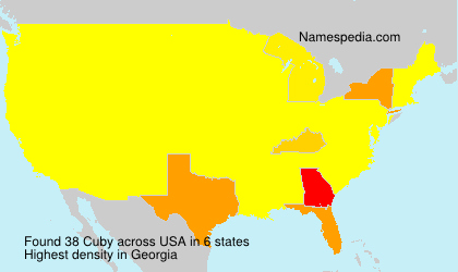 Surname Cuby in USA Surname Cuby in USA