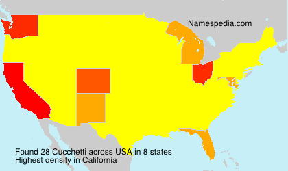 Surname Cucchetti in USA Surname Cucchetti in USA