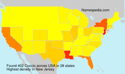 Surname Cuccio in USA Surname Cuccio in USA