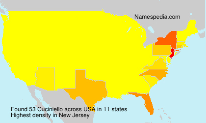 Surname Cuciniello in USA Surname Cuciniello in USA