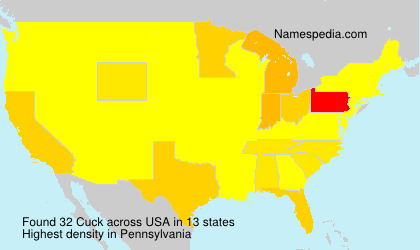 Surname Cuck in USA Surname Cuck in USA