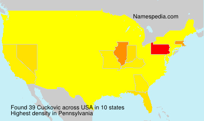 Surname Cuckovic in USA Surname Cuckovic in USA