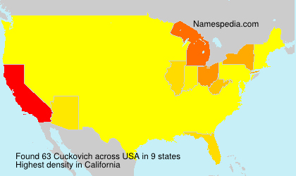 Surname Cuckovich in USA Surname Cuckovich in USA