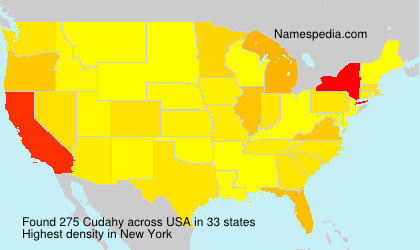 Surname Cudahy in USA Surname Cudahy in USA