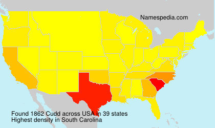 Surname Cudd in USA Surname Cudd in USA
