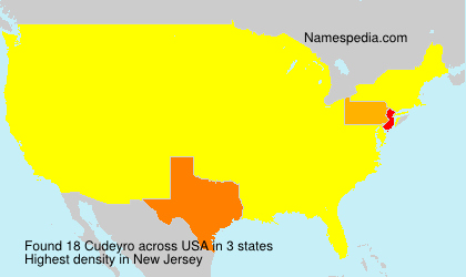 Surname Cudeyro in USA Surname Cudeyro in USA