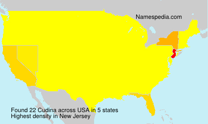 Surname Cudina in USA Surname Cudina in USA