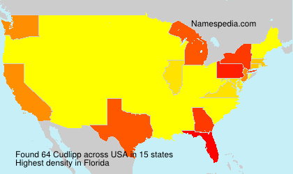 Surname Cudlipp in USA Surname Cudlipp in USA