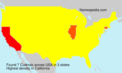 Surname Cudrnak in USA Surname Cudrnak in USA