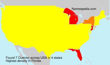 Surname Cuerrier in USA