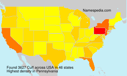 Surname Cuff in USA Surname Cuff in USA