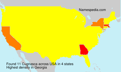 Surname Cugnasca in USA Surname Cugnasca in USA