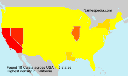Surname Cuisia in USA Surname Cuisia in USA