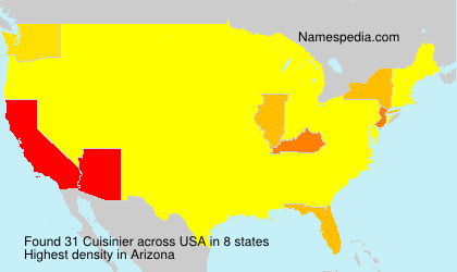 Surname Cuisinier in USA Surname Cuisinier in USA