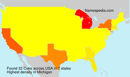 Surname Cuke in USA Surname Cuke in USA