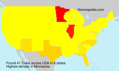 Surname Cukla in USA Surname Cukla in USA