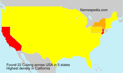 Surname Culang in USA Surname Culang in USA