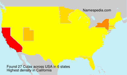 Surname Culas in USA Surname Culas in USA