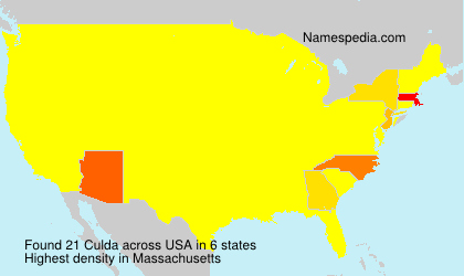 Surname Culda in USA Surname Culda in USA