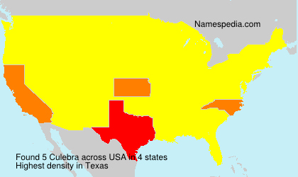 Surname Culebra in USA Surname Culebra in USA
