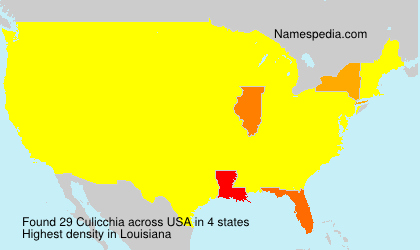 Surname Culicchia in USA Surname Culicchia in USA