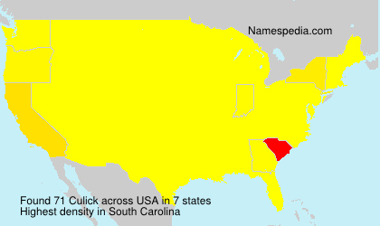 Surname Culick in USA Surname Culick in USA