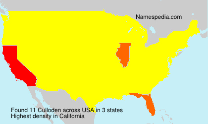 Surname Culloden in USA Surname Culloden in USA