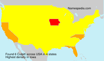 Surname Culpitt in USA Surname Culpitt in USA