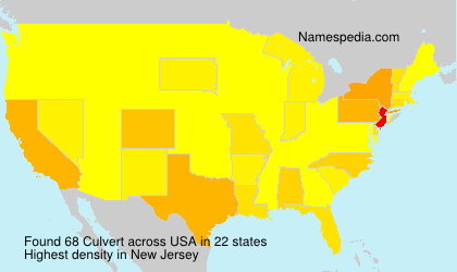 Surname Culvert in USA Surname Culvert in USA