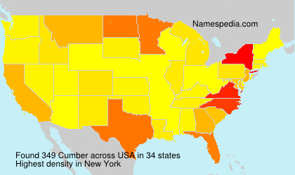 Surname Cumber in USA Surname Cumber in USA