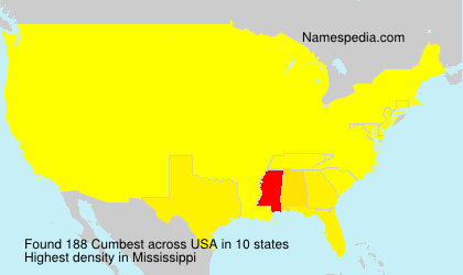 Surname Cumbest in USA Surname Cumbest in USA