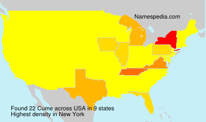 Surname Cume in USA Surname Cume in USA