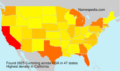 Surname Cumming in USA Surname Cumming in USA