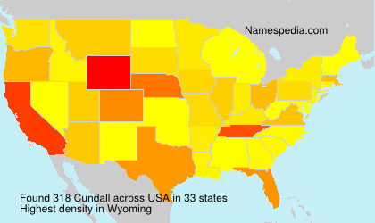 Surname Cundall in USA Surname Cundall in USA