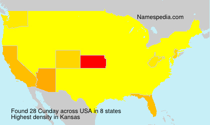 Surname Cunday in USA Surname Cunday in USA