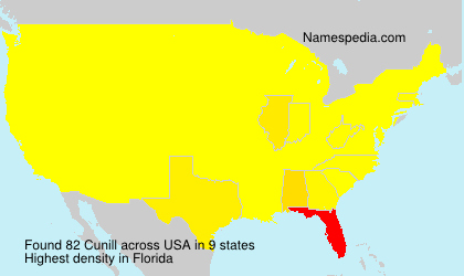 Surname Cunill in USA Surname Cunill in USA